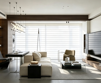 Modern A Living Room-ID:639693023