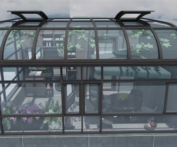 Modern Glass Sun Room-ID:774022102