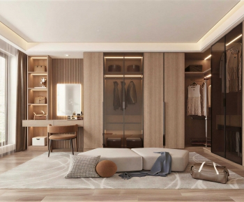 Modern Clothes Storage Area-ID:567621955