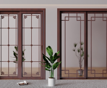 New Chinese Style Sliding Door-ID:944776061