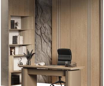 Modern Office Desk And Chair-ID:770747903