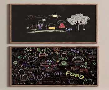 Modern Blackboard/whiteboard-ID:995384932
