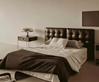 Modern Double Bed-ID:487842085