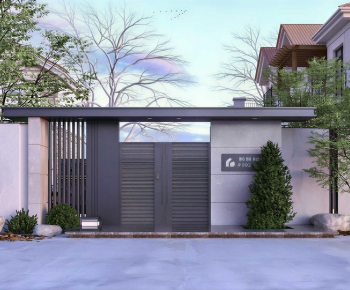 Modern Facade Element-ID:875212917