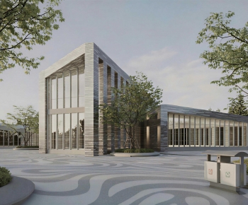 Modern Appearance Of Commercial Building-ID:497121107