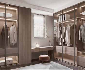 Modern Clothes Storage Area-ID:800064092