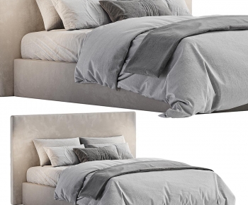 Modern Double Bed-ID:964590074