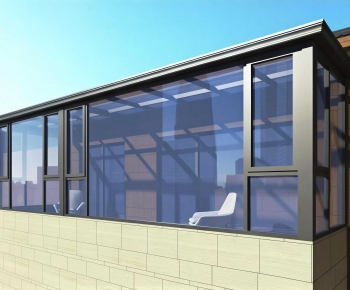 Modern Glass Sun Room-ID:393136021