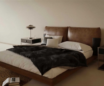 Modern Double Bed-ID:619102958