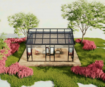 Modern Glass Sunshine Room-ID:606741919