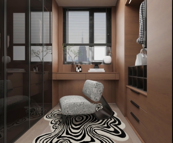 Modern Clothes Storage Area-ID:587582118