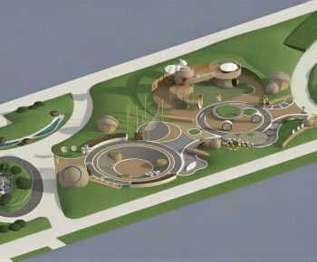 Modern Park Landscape-ID:489393959