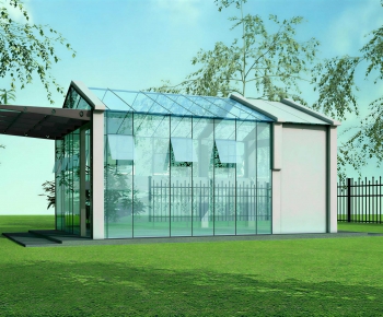 Modern Glass Sunshine Room-ID:700828086