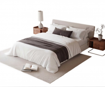 Modern Double Bed-ID:697010998