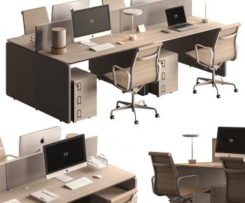 Modern Office Desk And Chair-ID:427908994