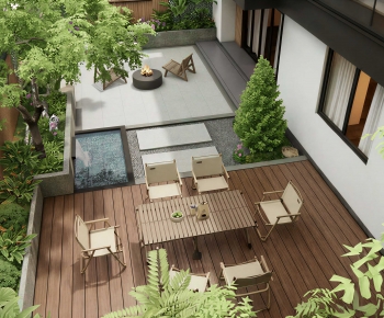 Modern Courtyard/landscape-ID:817181117