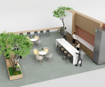 Modern Office Tea Room-ID:763010984