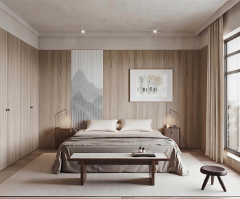 Wabi-sabi Style Bedroom-ID:128099923