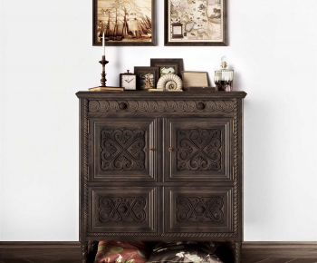 Retro Style Side Cabinet-ID:164900063