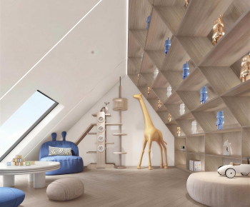 Modern Children's Room Activity Room-ID:504762898