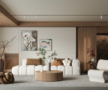 New Chinese Style A Living Room-ID:263961086