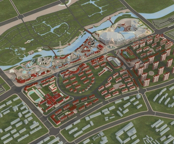 European Style Architectural Bird's-eye View Planning-ID:830009942