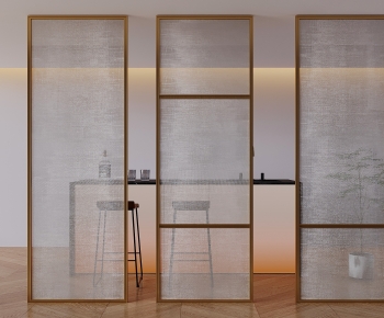 Modern Glass Screen Partition-ID:145565036