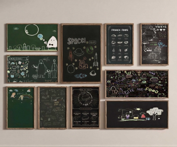 Modern Blackboard/whiteboard-ID:554128892