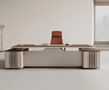 Modern Office Desk And Chair-ID:902612929