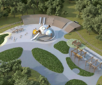 Modern Park Landscape-ID:222556117