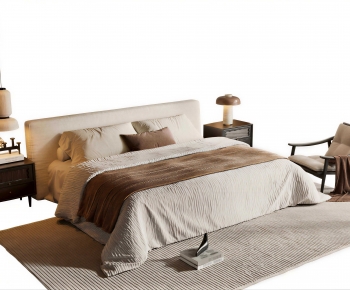 Modern Double Bed-ID:512650015