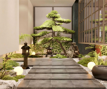 New Chinese Style Courtyard/landscape-ID:641810891