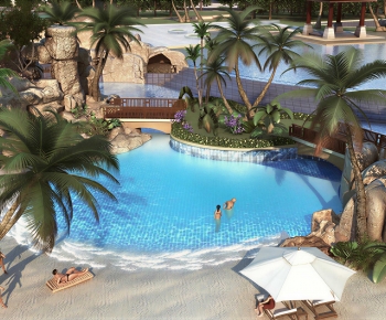 Modern Swimming Pool-ID:447384124
