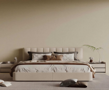 Modern Double Bed-ID:774487973