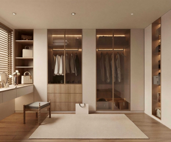 Modern Clothes Storage Area-ID:431983953