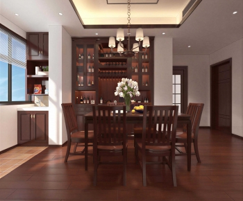 New Chinese Style Dining Room-ID:954030993