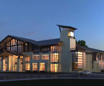 New Chinese Style Appearance Of Commercial Building-ID:561203008