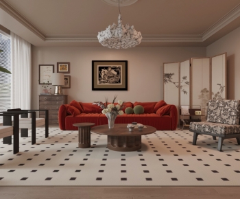 French Style A Living Room-ID:708163981