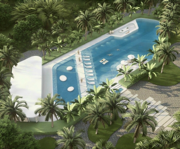 Modern Swimming Pool-ID:937061073