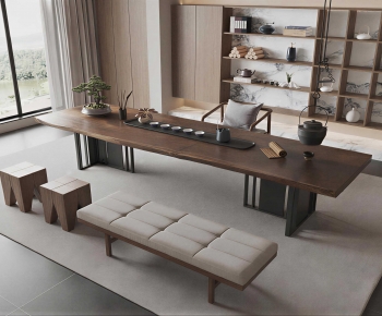 New Chinese Style Tea Tables And Chairs-ID:557149894