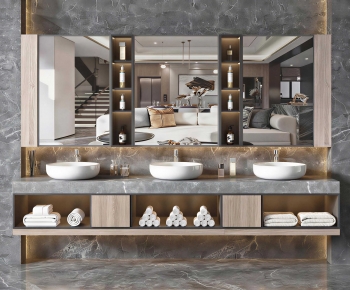 Modern Bathroom Cabinet-ID:501770978