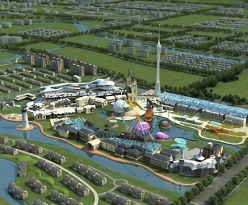 European Style Architectural Bird's-eye View Planning-ID:503077987