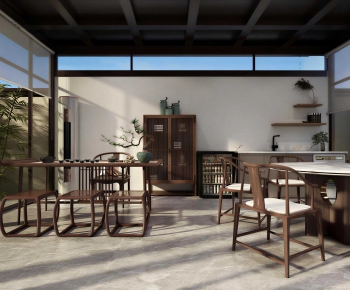 New Chinese Style Tea House-ID:254084111