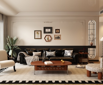 French Style A Living Room-ID:804486044