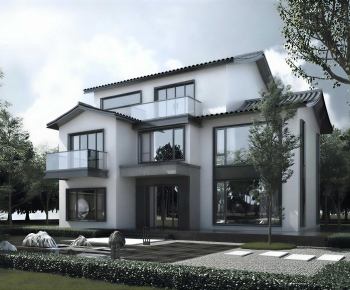 New Chinese Style Detached Villa-ID:599663972
