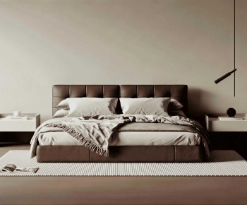 Modern Double Bed-ID:970436108