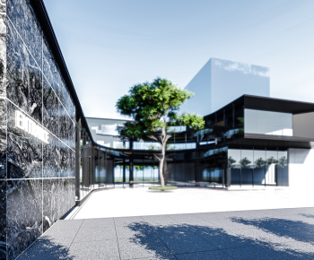 Modern Appearance Of Commercial Building-ID:268851044