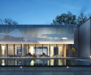 New Chinese Style Appearance Of Commercial Building-ID:293791064