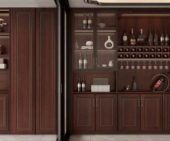 New Chinese Style Wine Cabinet-ID:221600067