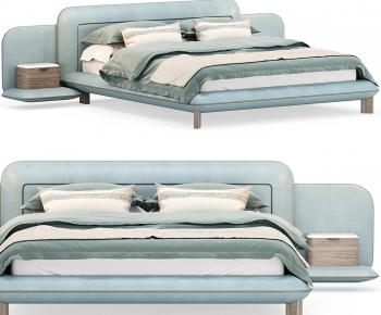 Modern Double Bed-ID:844827892